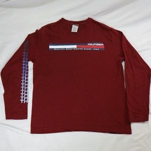 VTG Tommy Hilfiger Long Sleeve Print Tee Shirt